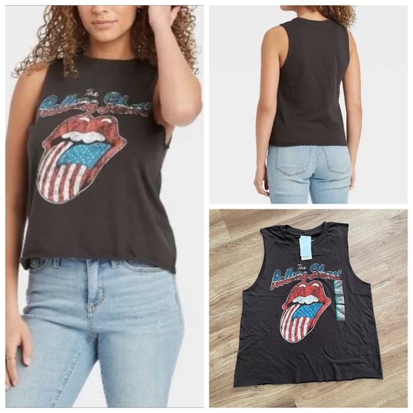 the Rolling Stones | Tops | The Rolling Stones Womens American Flag ...